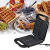Imagen de Wafflera eléctrica, antiadherente, 4 waffles, 1200W, en caja WINNING STAR