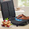 Imagen de Wafflera eléctrica, antiadherente, 4 waffles, 1200W, en caja WINNING STAR