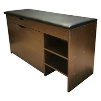 Imagen de Zapatera de MDF, con banco, estantes y organizador en caja