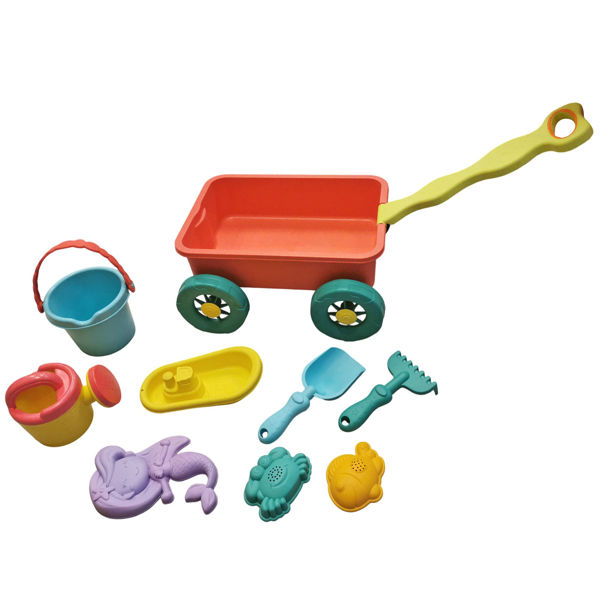 Imagen de Juego de playa, carro, 7 piezas, en red, 2 colores