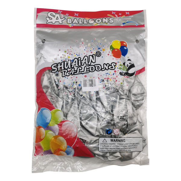 Imagen de Globo 10" x50  CROMADO plateado