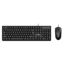 Imagen de Teclado y mouse con cable, negro, KLGO en caja