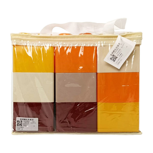 Imagen de Bloques de plástico,  9 piezas, gigantes, en bolsa de PVC