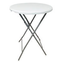 Imagen de Mesa Berlina Home, patas plegables, de PVC y hierro