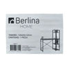 Imagen de Escritorio de hierro y MDF con estantería lateral, en caja Berlina Home