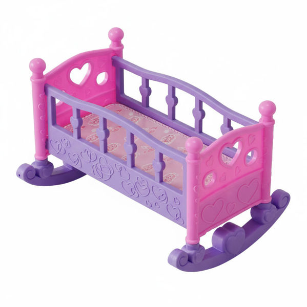 Imagen de Cama cuna para muñeca de plástico, en bolsa