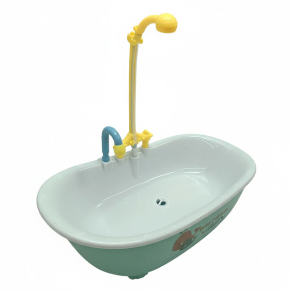 Imagen de Bañito para muñeca, circula el agua, 3AA en caja, 2 colores