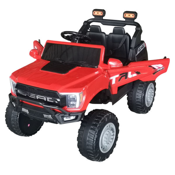 Imagen de Jeep a batería, con control remoto, luz y sonido, 2 baterías de 6V c/u, en caja, varios colores