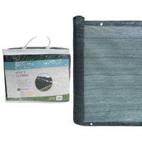 Imagen de Lona malla sombra de polietileno de alta densidad, 180gsm con ojales de aluminio, resitencia a UV,  3x1.2m, VERDE, en bolsa, Berlina Outdoor