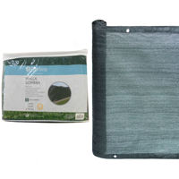 Imagen de Lona malla sombra de polietileno de alta densidad, 180gsm con ojales de aluminio, resitencia a UV,  3x1.5m, VERDE, en bolsa, Berlina Outdoor