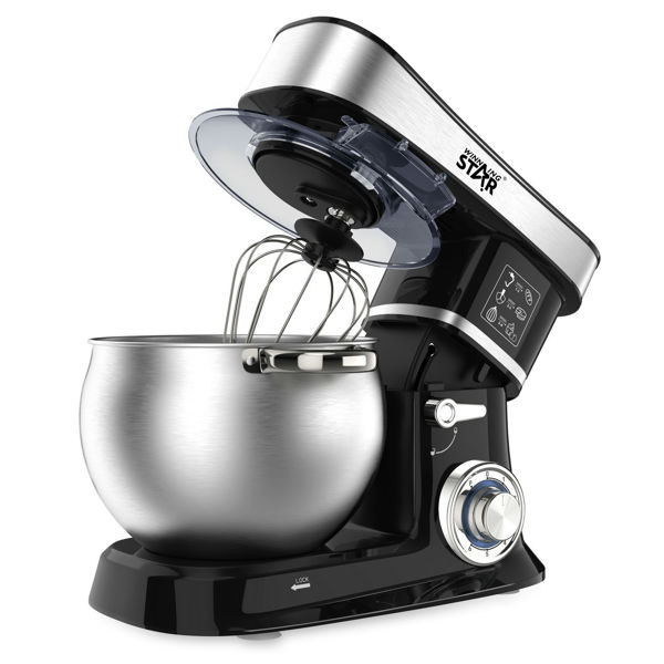 Imagen de Batidora de pie planetaria 6L, bowl acero inoxidable, en caja, 1200W WINNING STAR