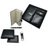 Imagen de Billetera de caballero de PU, con libreta, lapicera y llavero, en caja