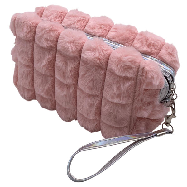 Imagen de Neceser peluche con cierre, varios colores