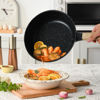Imagen de Sartén wok antiadherente, con tapa de vidrio, 24cm compatible con todo tipo de hornalla, en caja, WINNING STAR