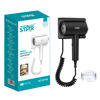 Imagen de Secador de pelo con soporte para pared, 1600W, en caja, WINNING STAR