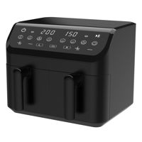 Imagen de Freidora sin aceite, de aire doble 4,5L, 2 controles de temperatura independientes, 1800-2000W en caja WINNING STAR