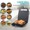 Imagen de Sandwichera grill tostadora eléctrica, antiadherente, 1200W, en caja, WINNING STAR