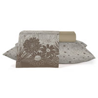 Imagen de Sábanas Queen size Berlina by Teka, con diseño, 158x198x30 240x250 50x70cm, set de 4 piezas 100% algodón, 120 hilos, en sobre de PVC