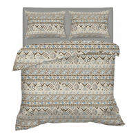 Imagen de Sábanas 2 plazas Berlina by Teka, con diseño, 138x188x30 200x220 50x70cm, set de 4 piezas 50% poliéster 50% algodón, 160 hilos, en sobre de PVC