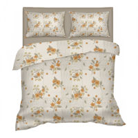 Imagen de Sábanas 2 plazas Berlina by Teka, con diseño, 138x188x30 200x220 50x70cm, set de 4 piezas 50% poliéster 50% algodón, 160 hilos, en sobre de PVC