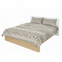 Imagen de Sábanas Queen size Berlina by Teka, con diseño, 158x198x30 250x220 50x70cm, set de 4 piezas 50% poliéster 50% algodón, 160 hilos, en sobre de PVC