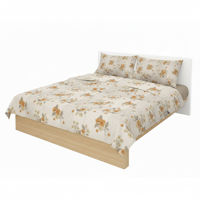 Imagen de Sábanas Queen size Berlina by Teka, con diseño, 158x198x30 250x220 50x70cm, set de 4 piezas 50% poliéster 50% algodón, 160 hilos, en sobre de PVC