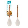 Imagen de Cuchara de silicona con mango de madera, en cartón, WINNING STAR