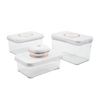 Imagen de Vianda recipiente de acrílico x3 con bomba de vacío, 2.5W en caja, WINNING STAR