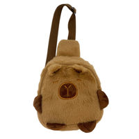 Imagen de Cartera infantil, de peluche, carpincho
