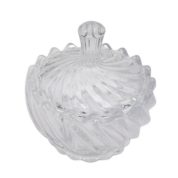 Imagen de Caramelera de vidrio labrado, en caja