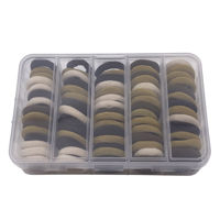 Imagen de Gomitas para pelo, marrones, en estuche de plástico, PACK x12