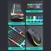 Imagen de Teclado con cable y mouse, retroiluminado, varios colores, AN-350 IMICE, en caja
