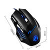 Imagen de Mouse óptico gamer con cable, retroiluminado, negro, X7 IMICE, en caja