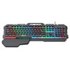 Imagen de Teclado con cable gamer, retroiluminado, con apoyo para mano, negro, GK-700 IMICE, en caja