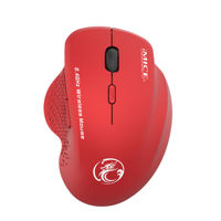 Imagen de Mouse óptico inalámbrico ergonómico, varios colores, G6 IMICE, en caja