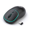 Imagen de Mouse óptico inalámbrico recargable, varios colores, W-618 IMICE, en caja