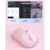 Imagen de Mouse óptico inalámbrico recargable, varios colores, W-618 IMICE, en caja