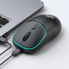 Imagen de Mouse óptico inalámbrico recargable, varios colores, W-618 IMICE, en caja