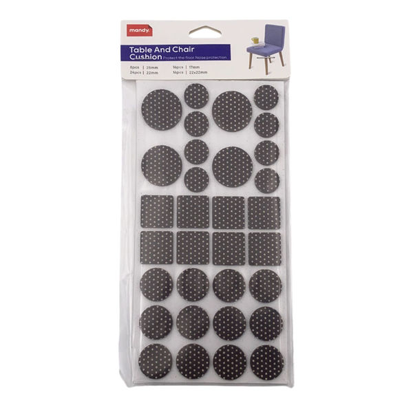 Imagen de Protector de piso, de fieltro, para patas, distintos tamaños, en bolsa