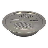 Imagen de Bowl colador y rallador de acero inoxidable, en caja