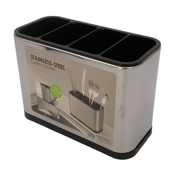 Imagen de Escurridor de cubiertos, de plástico, vertical, en caja