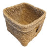 Imagen de Cesta cuadrada de fibras naturales chica, junco de agua